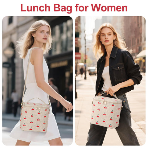 neatlife bolsa almuerzo para mujer, lavado a máquina con liner removible