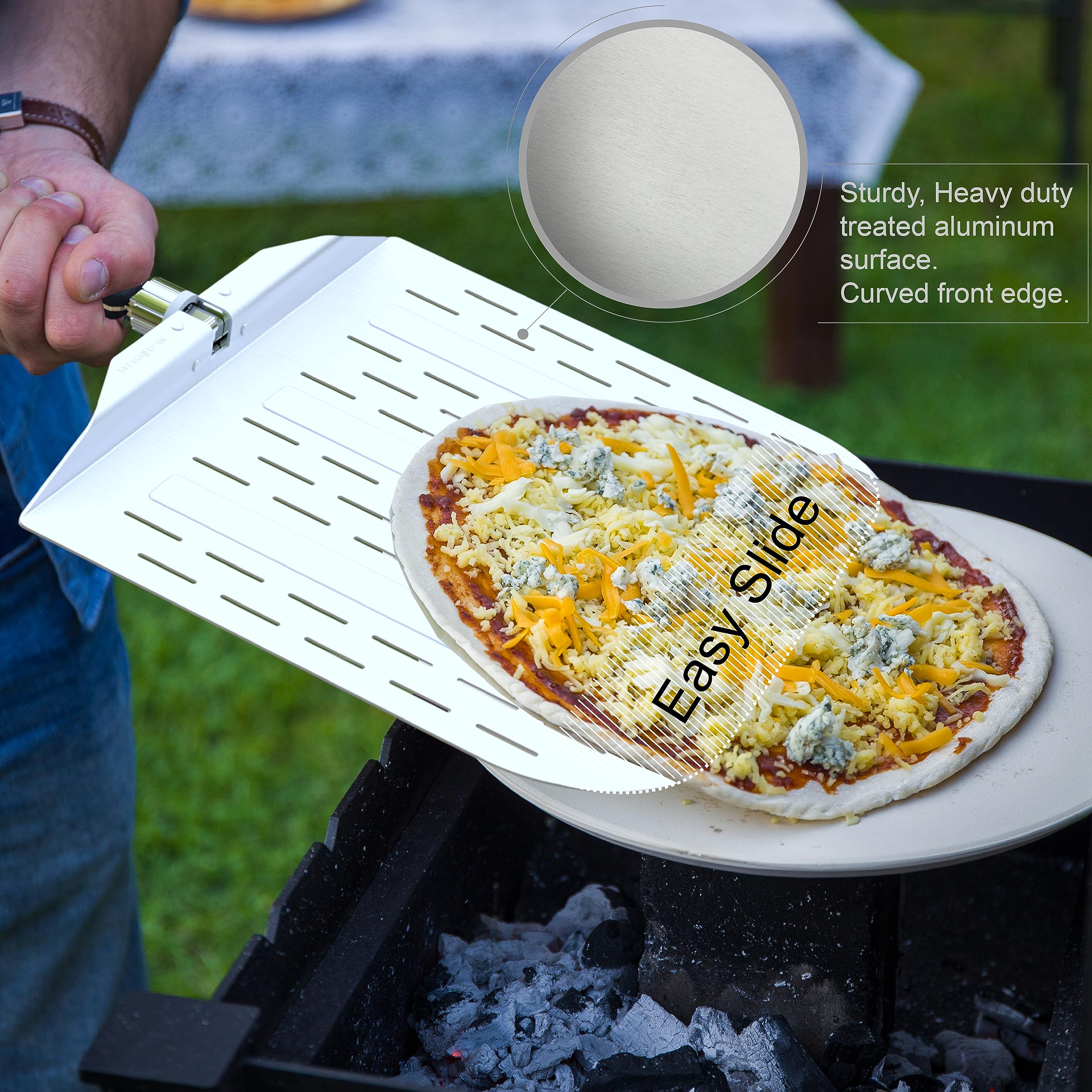 Pala de pizza neatNuseful compatible con Ooni Karu y Koda para hornear en casa