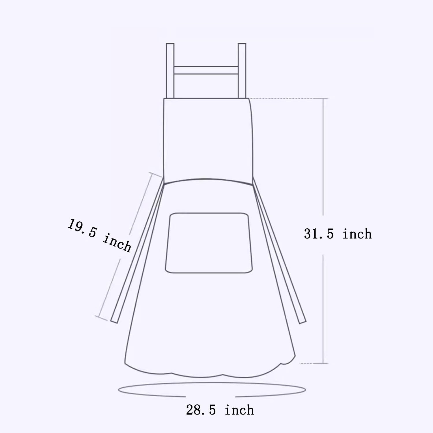 Nebesheii delantal de cocina diseño versátil para cocinar, asar y hornear