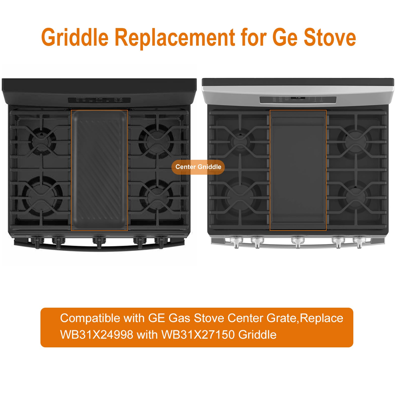 NECEG GE Griddle compatible con repuestos GE para estufa