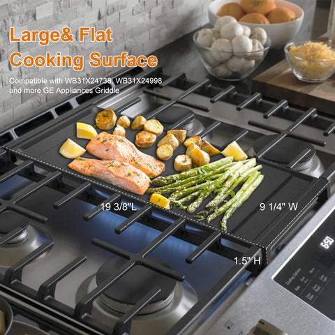 NECEG GE Griddle superficie antiadherente para cocinar con menos aceite