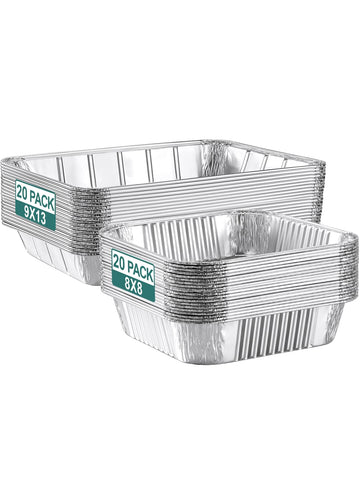 Bandejas NEEBAKE de aluminio desechables 9x13 para hornear con distribución uniforme del calor