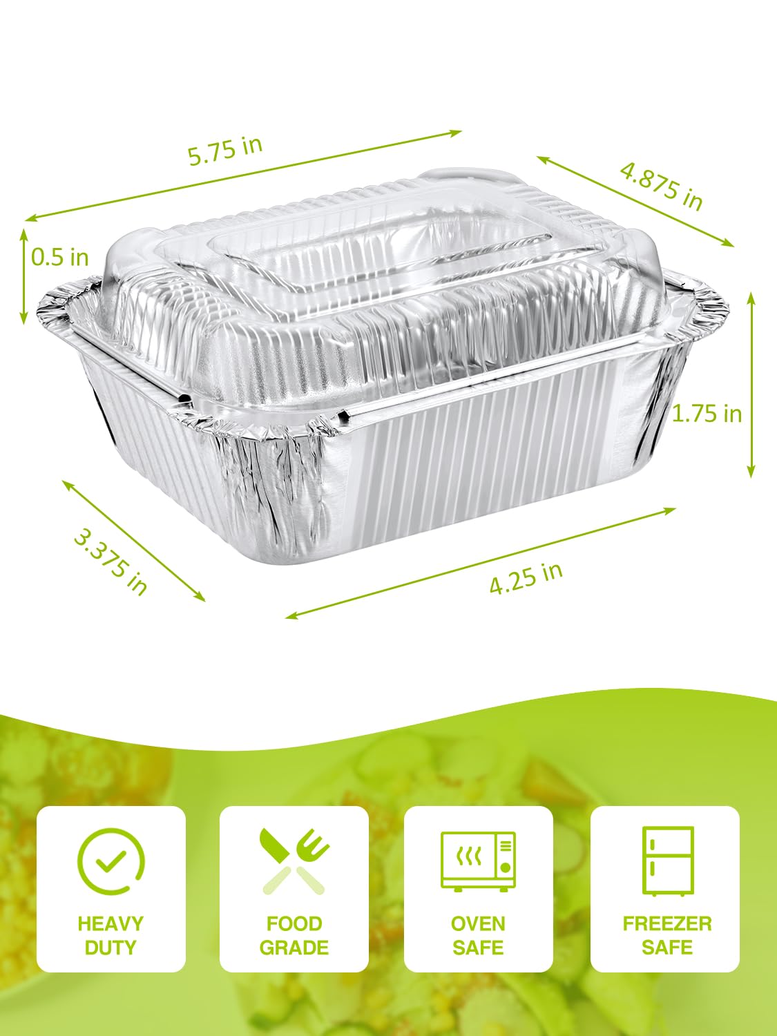 NEEBAKE bandejas resistentes para hornear grandes lotes con tapas.