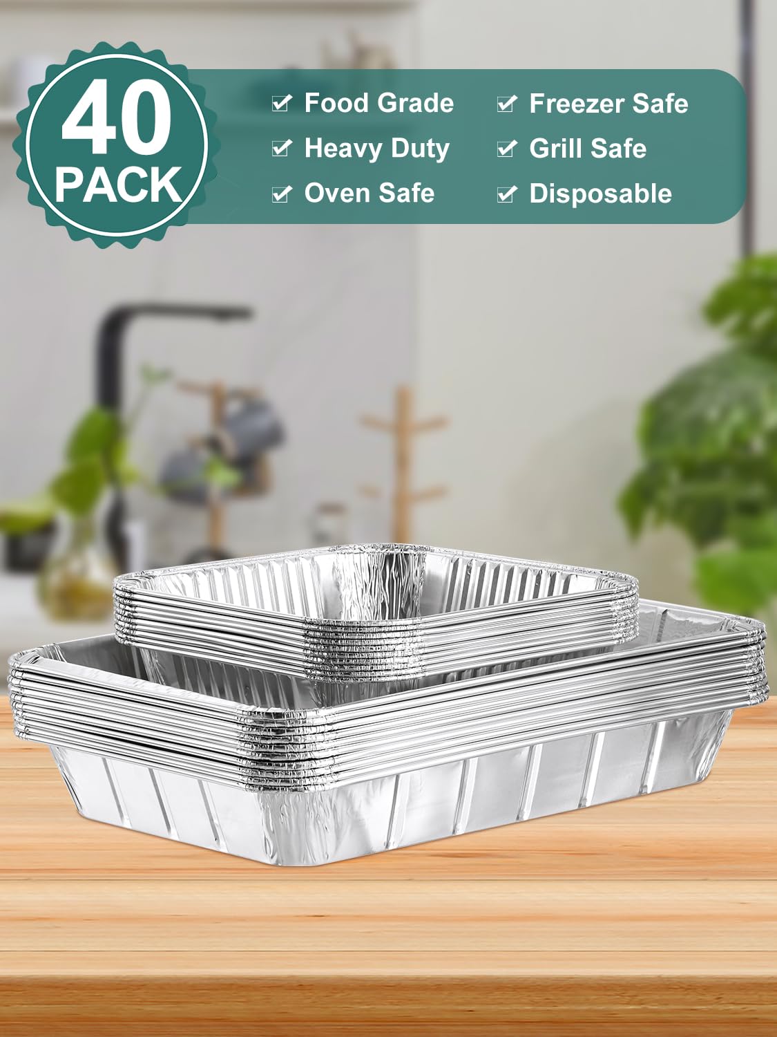 NEEBAKE bandejas de aluminio resistentes para altas temperaturas