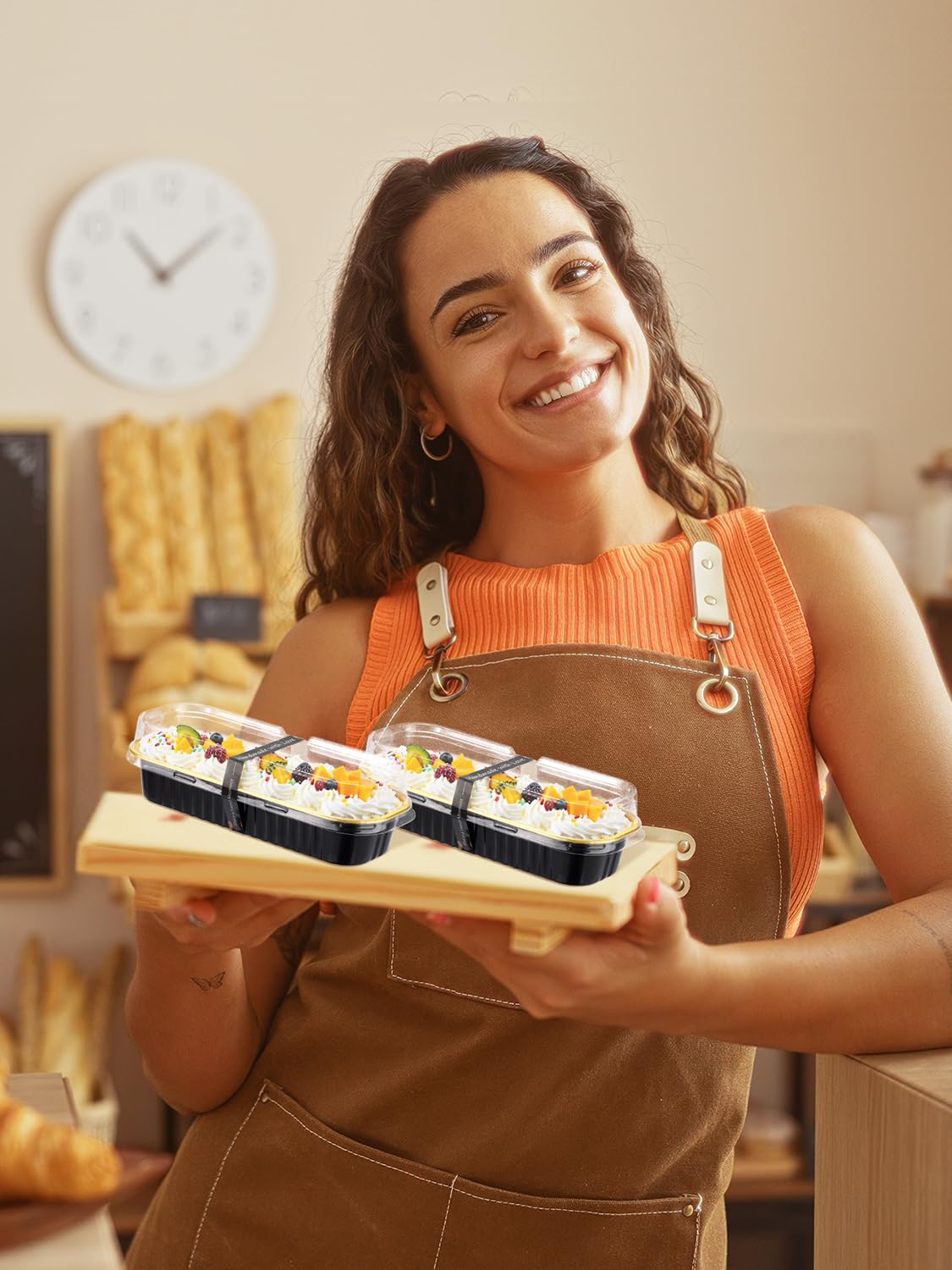NEEBAKE bandejas mini pan horneado uniforme para resultados consistentes