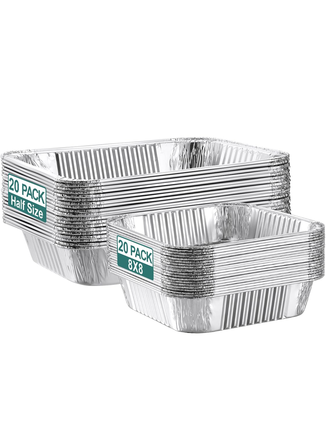 NEEBAKE bandejas grandes de aluminio para cocción uniforme y servicio fácil