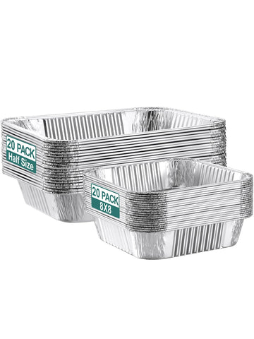 NEEBAKE bandejas grandes de aluminio para cocción uniforme y servicio fácil