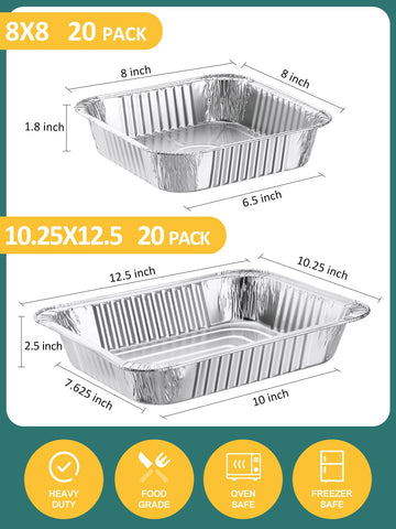 NEEBAKE bandejas grandes aptas para horno y almacenamiento estable