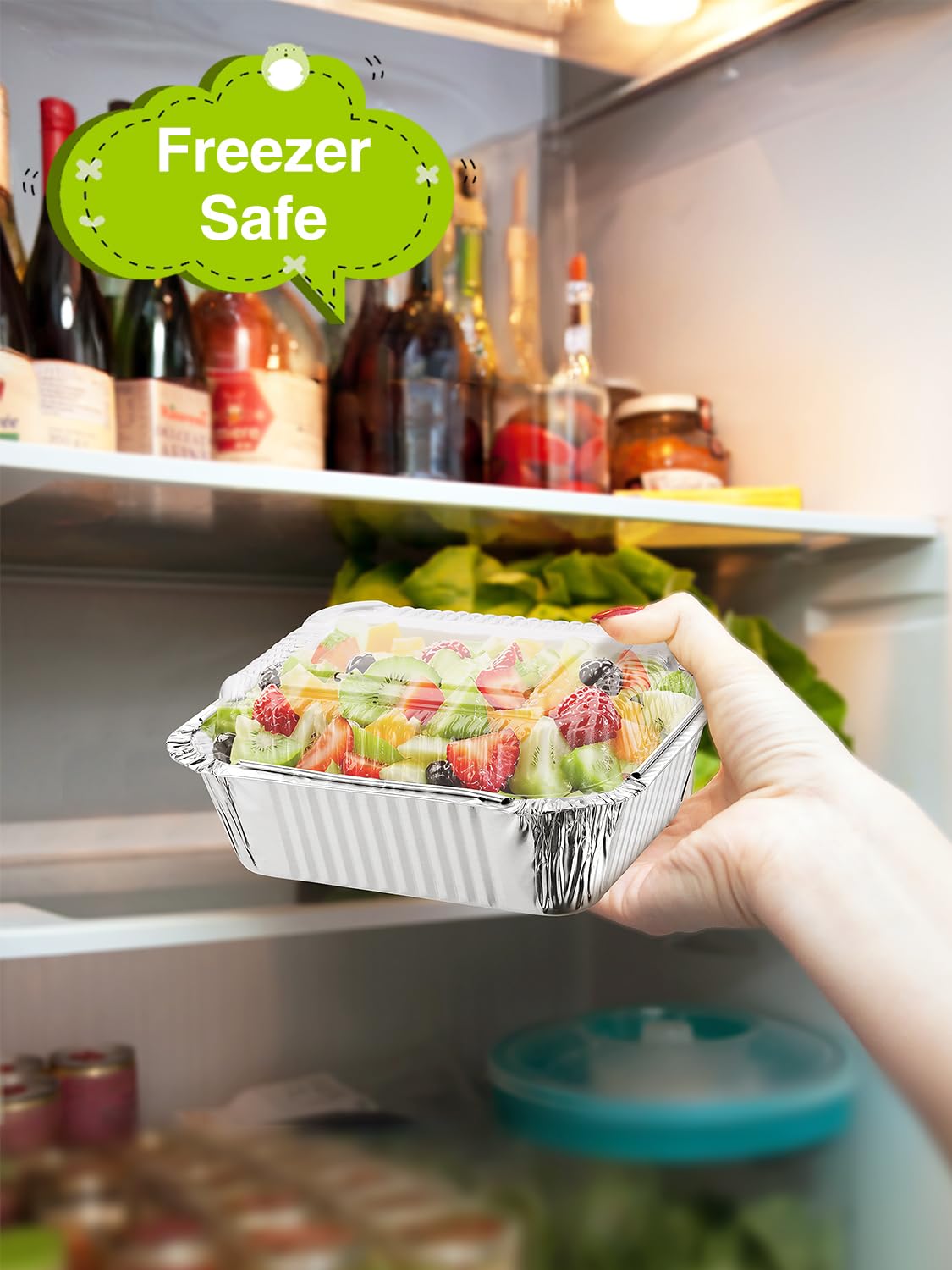 NEEBAKE juego de 110 bandejas desechables para cocina y eventos.