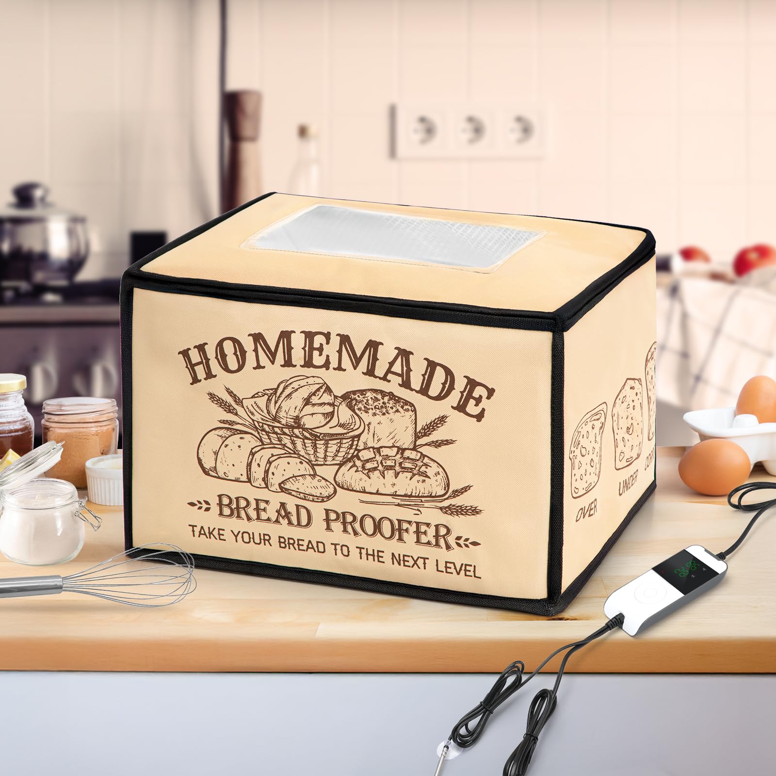 Nefelibata caja-fermentacion-para-cocina facilita el horneado y yogur en casa