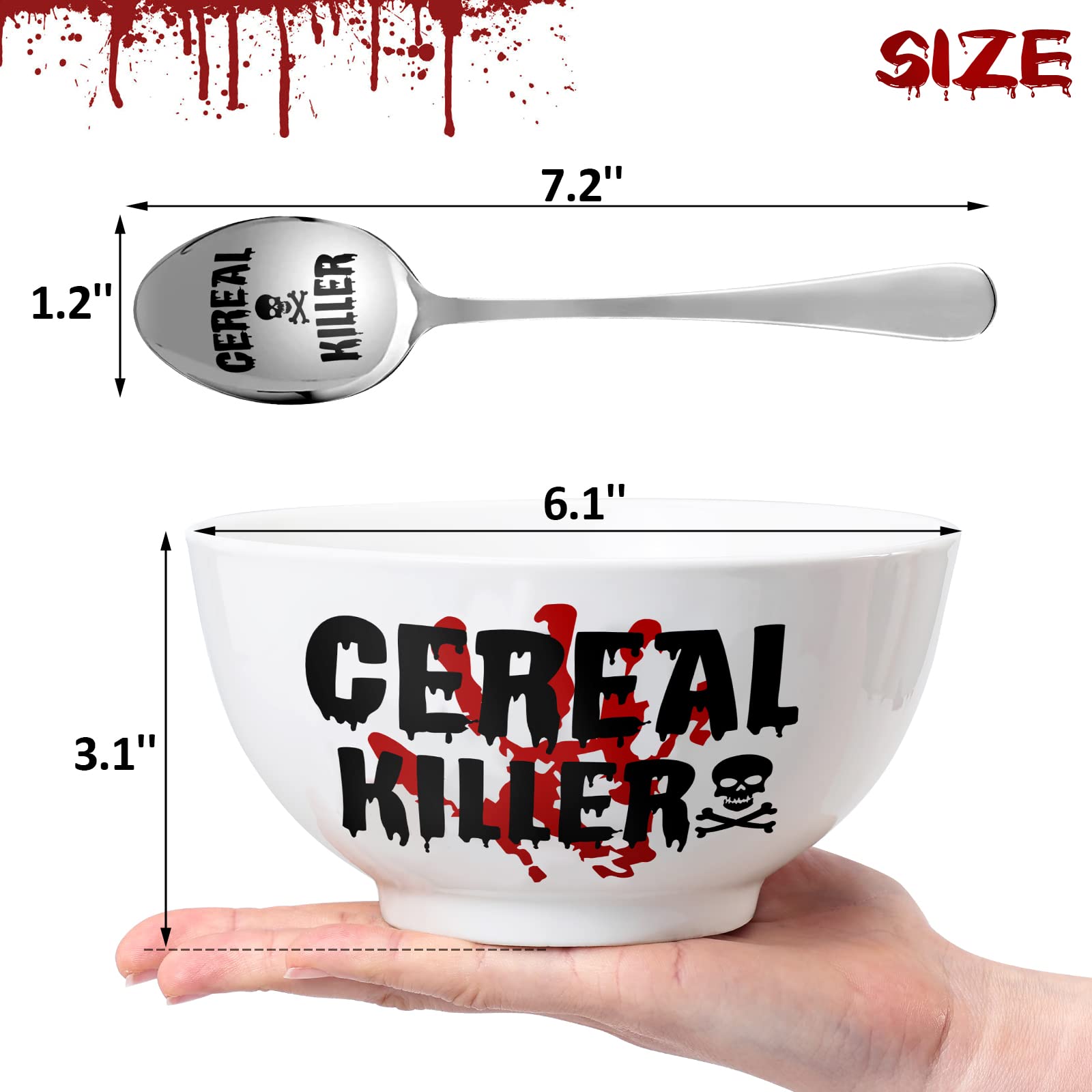Cuchara Nefelibata Cereal Killer de acero inoxidable, perfecta para mezclar y servir.