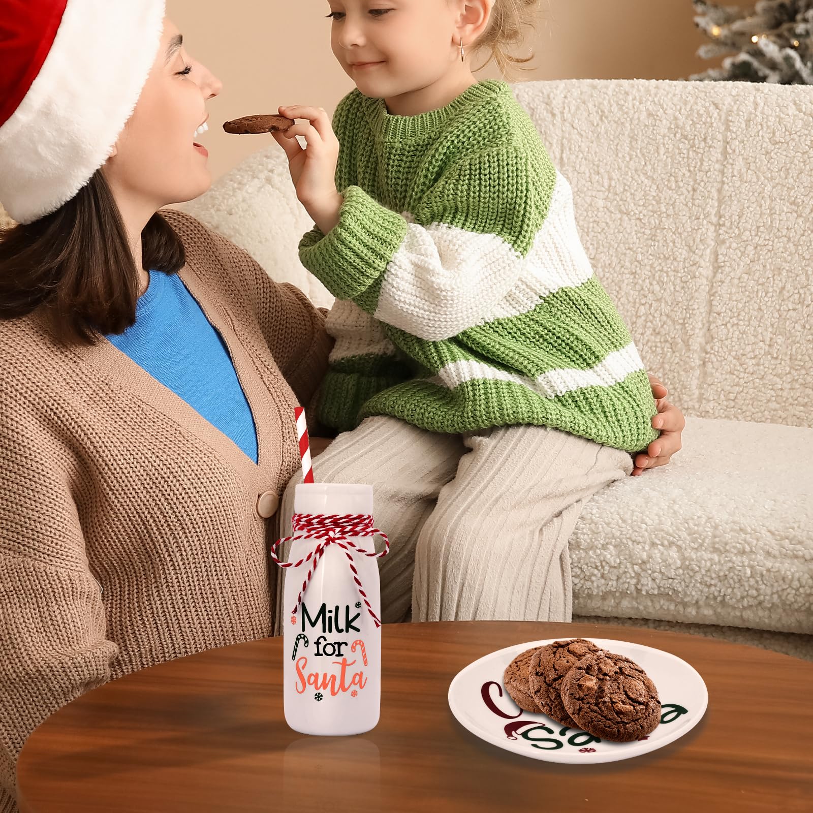 Nefelibata conjunto navideño cerámica, regalo único para anfitriones