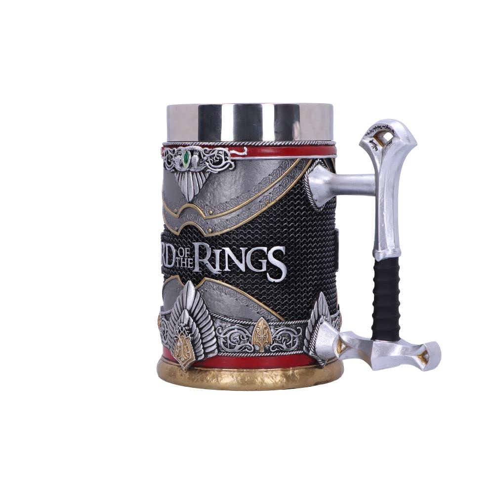 Nemesis Now Jarra Aragorn muestra la corona del Rey Elessar para escena real.