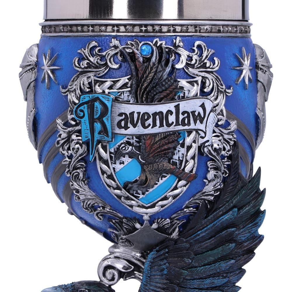Nemesis Now ornamento Ravenclaw, azul plateado, detalle fino para exposición