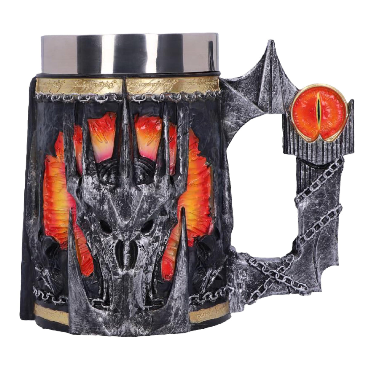 Nemesis Now Jarra Saurón con casco, ideal para colección y exhibición