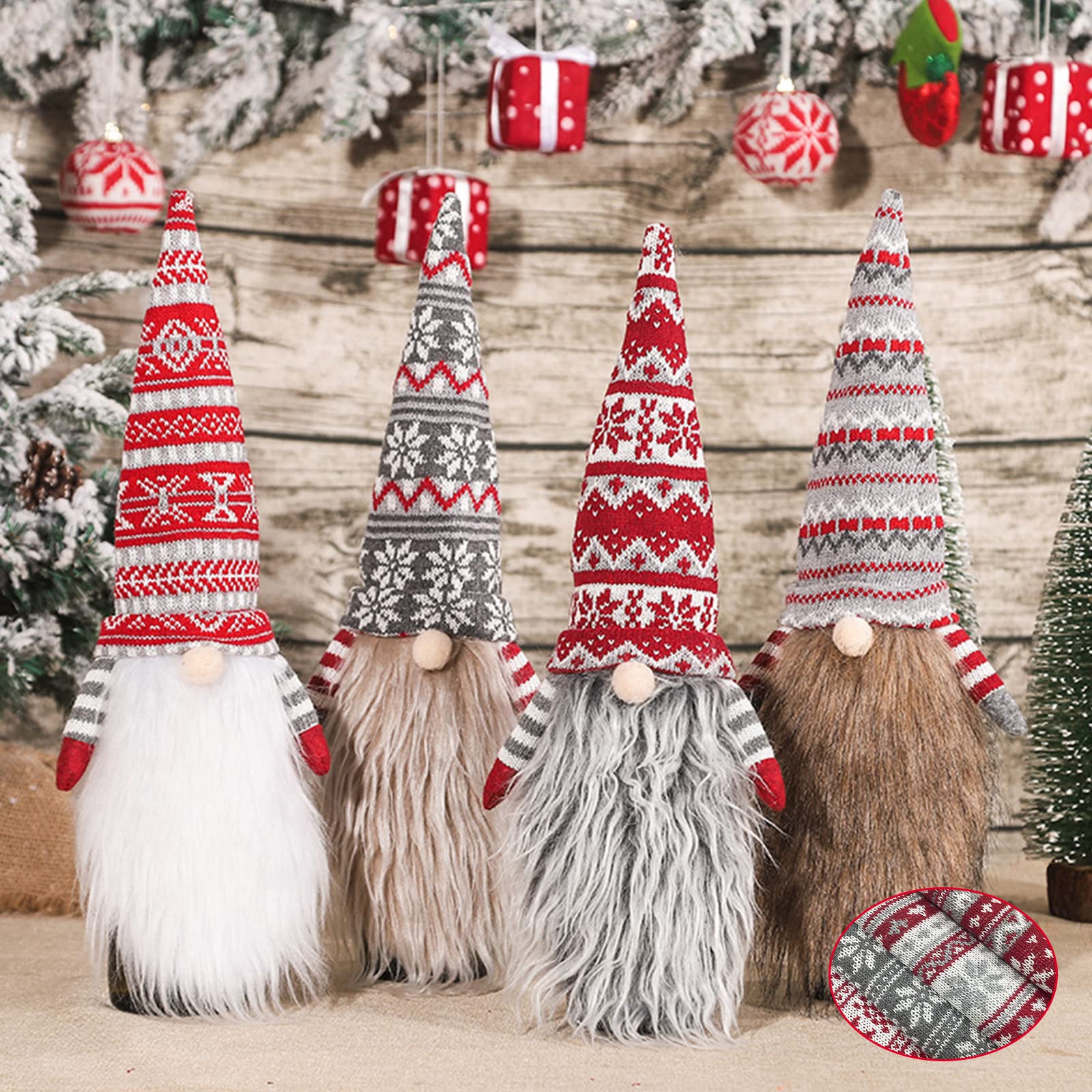 Nenkarn cubiertas para botella de vino con duendes, decoración festiva.
