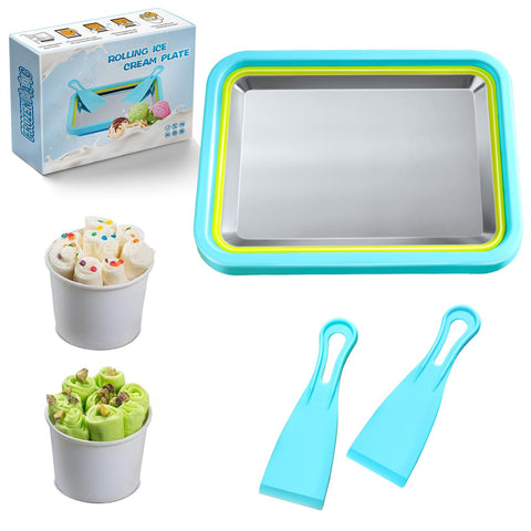 Nenkarn mini helado enrollado con placa congelante para postres en minutos
