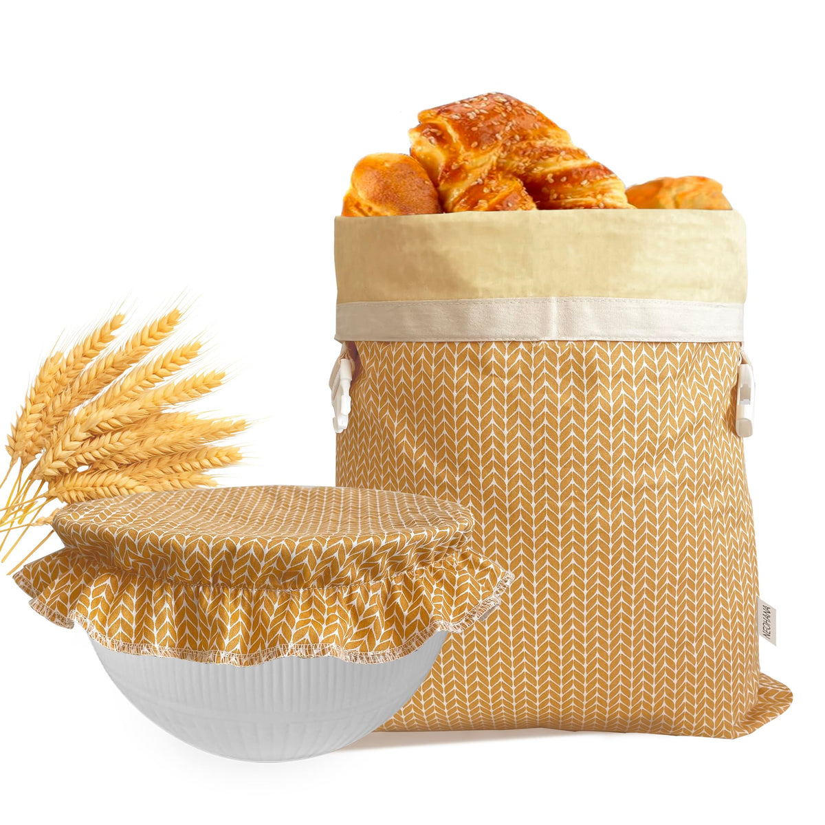 NEOHANA bolsa de pan con cera de abejas para conservar pan artesanal