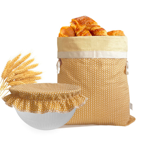 NEOHANA bolsa de pan con cera de abejas para conservar pan artesanal