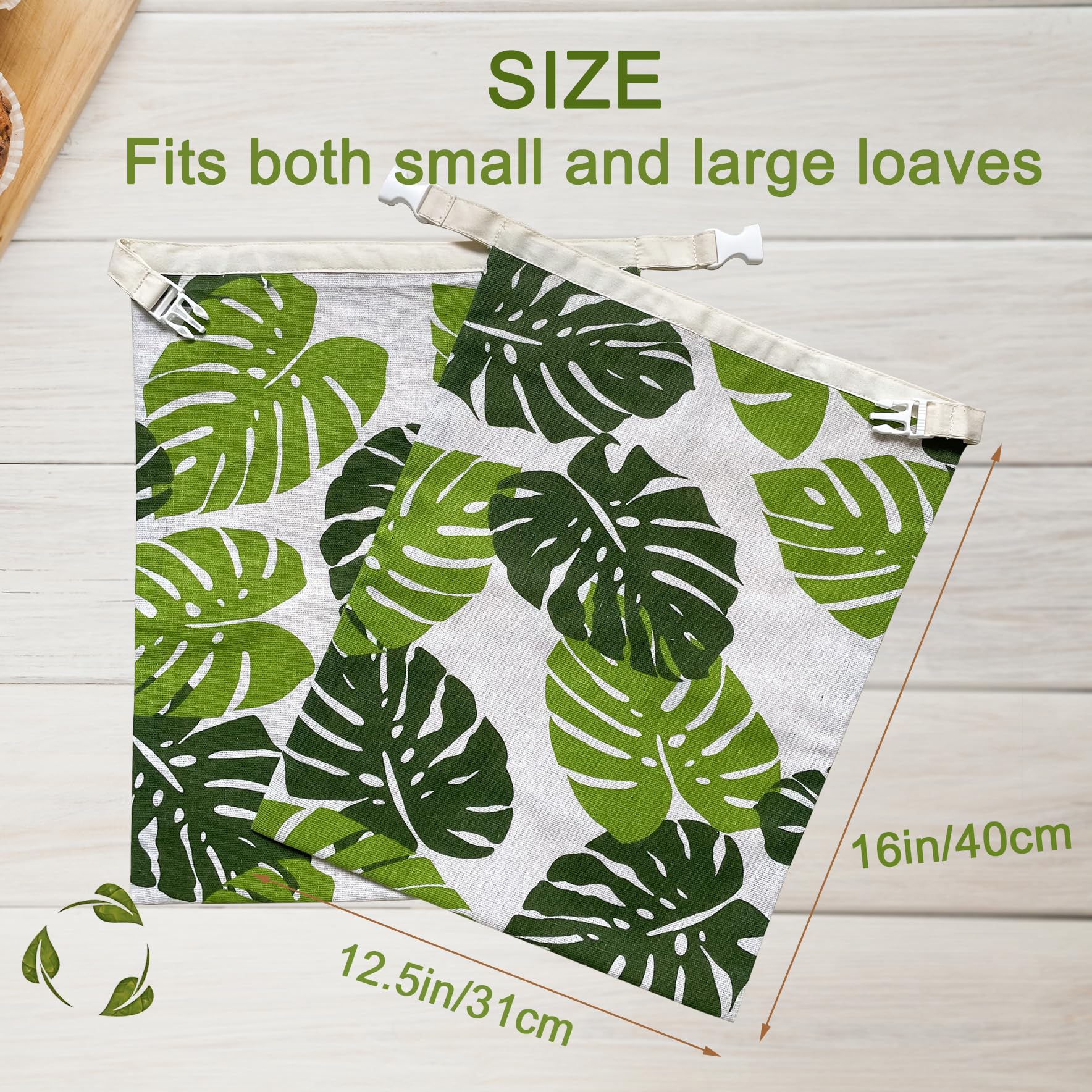 NEOHANA Bolsas pan cera de miel tamaño extragrande para panes grandes.