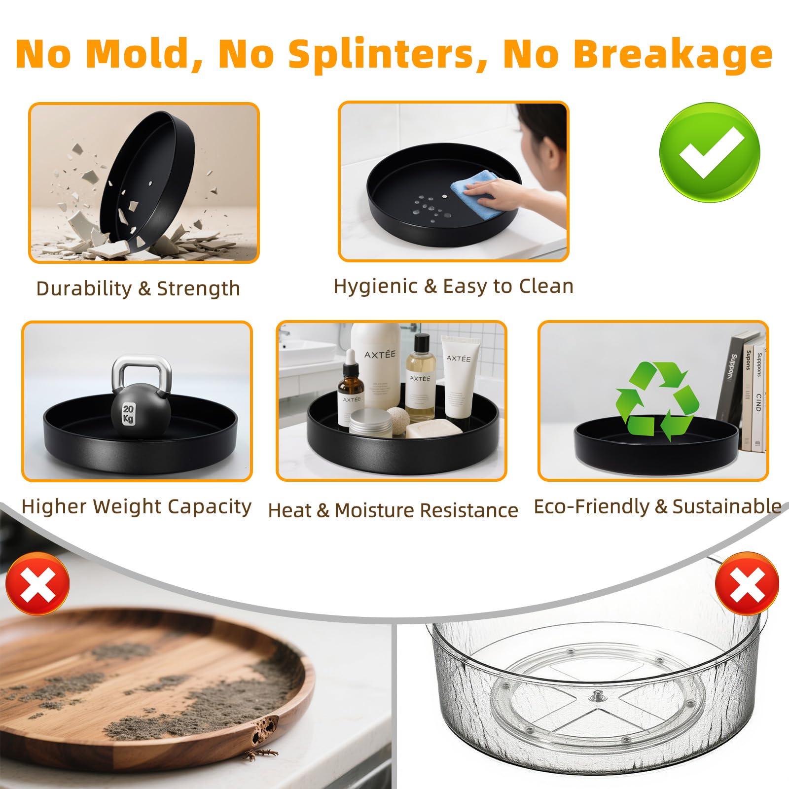 Neotidy organizador de alacena en negro para orden inmediato.