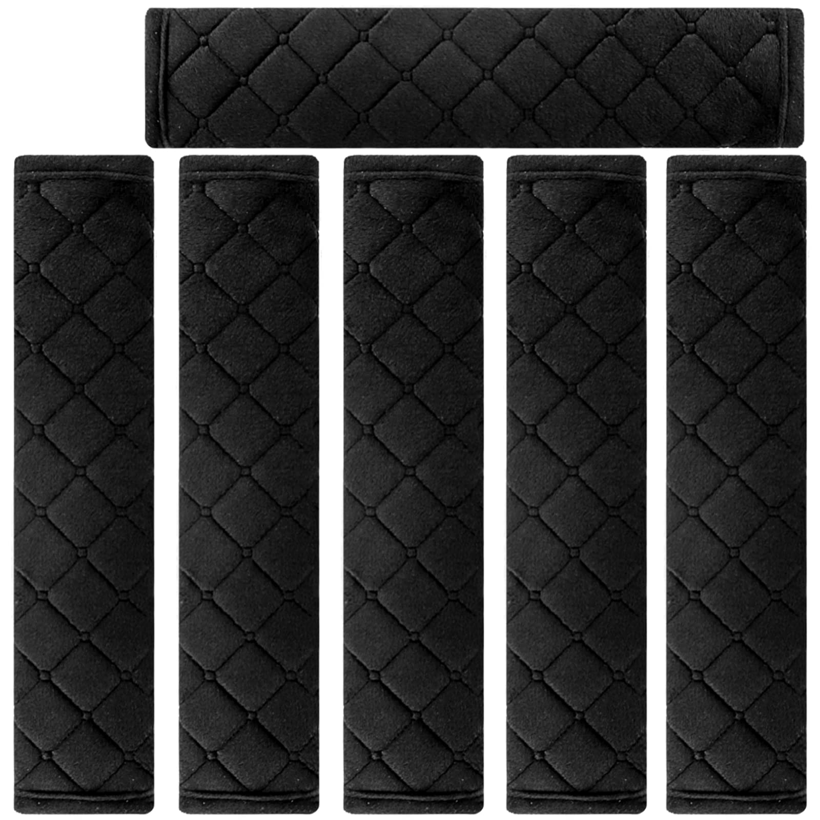 NEPAK pack frontal de 6 almohadillas negras mostrando diseño y cantidad