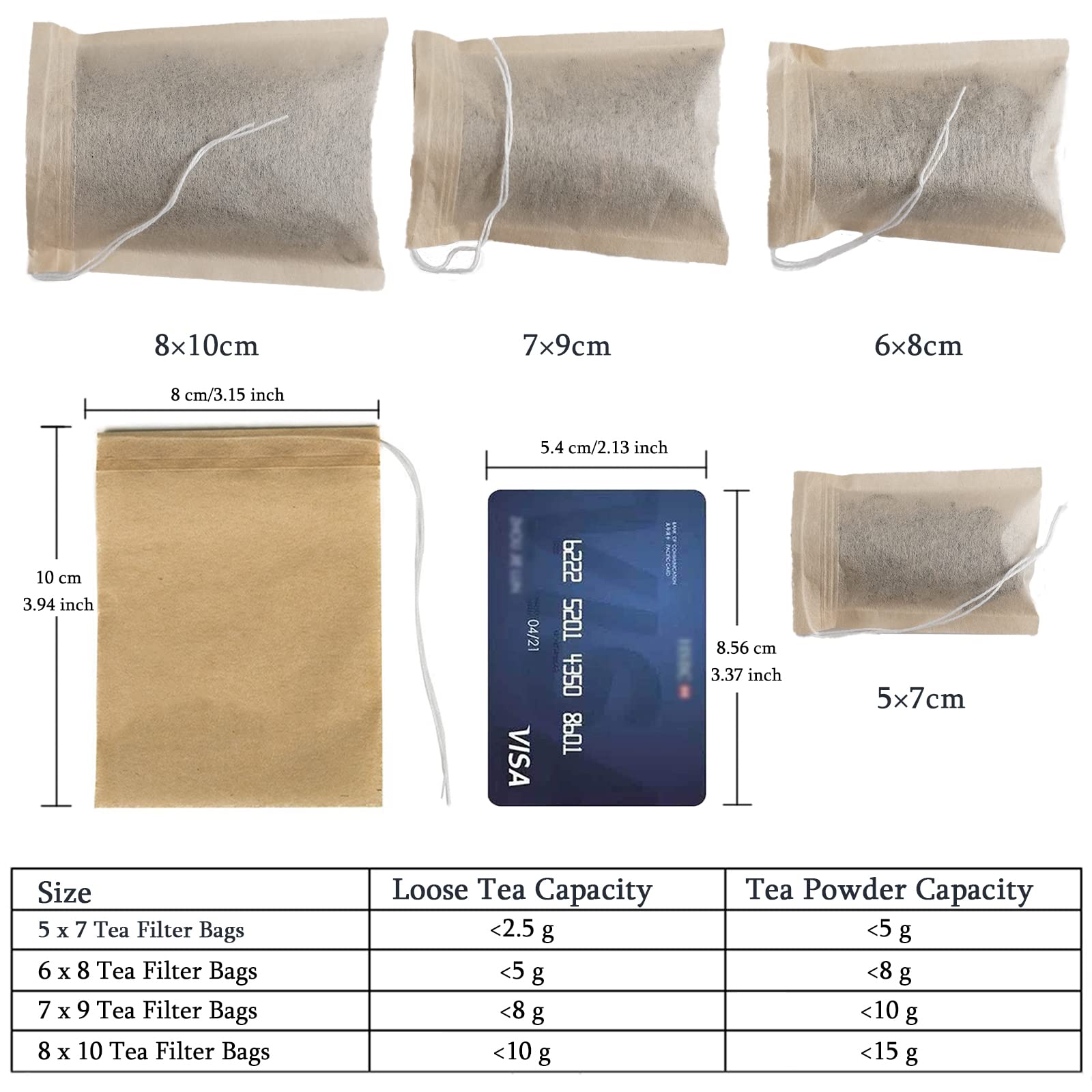 NEPAK papel natural no blanqueado, filtro seguro para bebidas