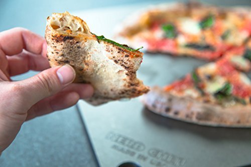 NerdChef Steel Stone, pizza crujiente sobre la piedra caliente.