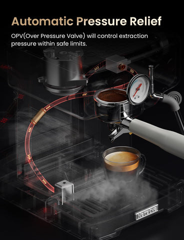 Neretva espresso brazo de vapor potente para crema y arte en leche