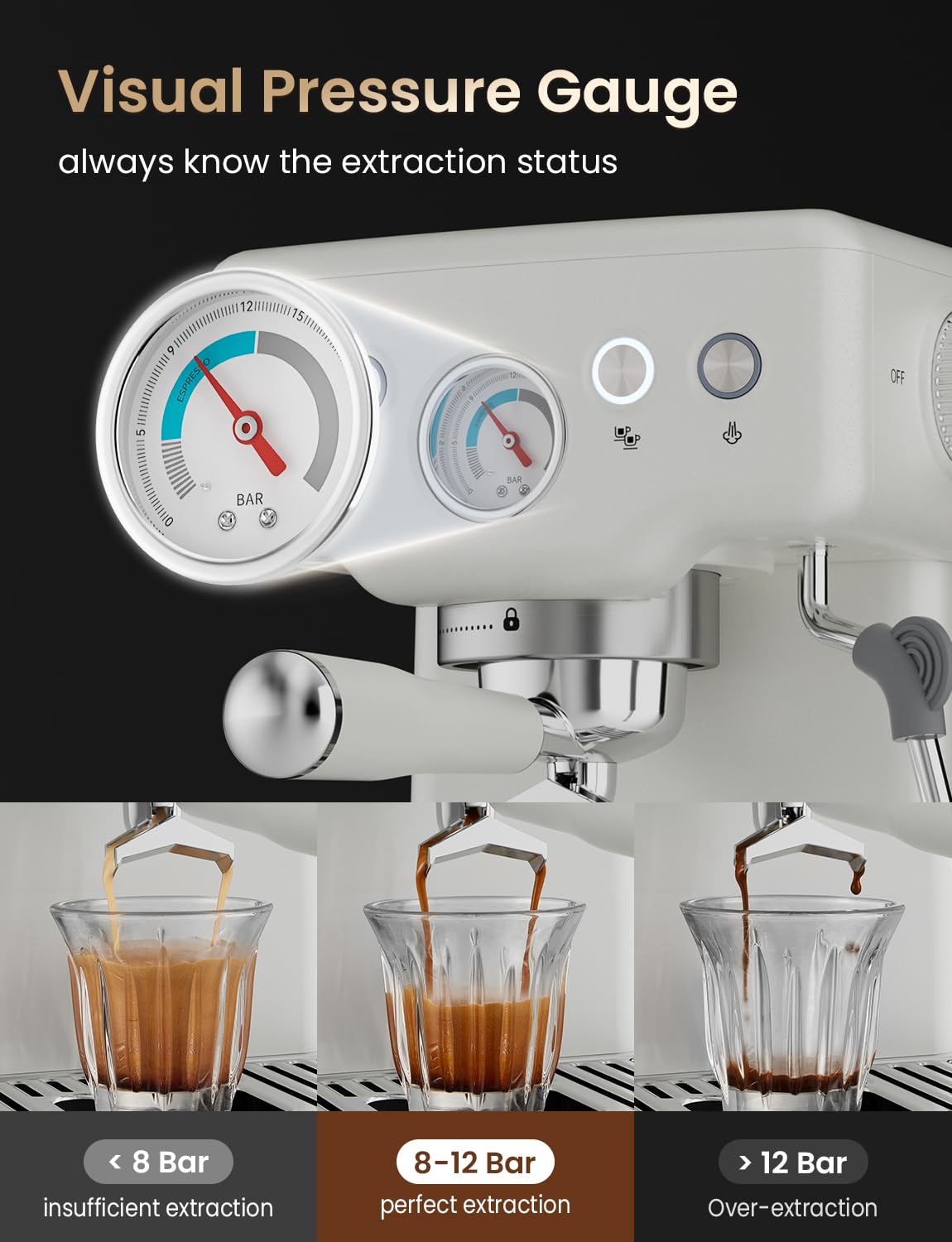 Neretva espresso con vaporizador para leche, ideal para arte en leche