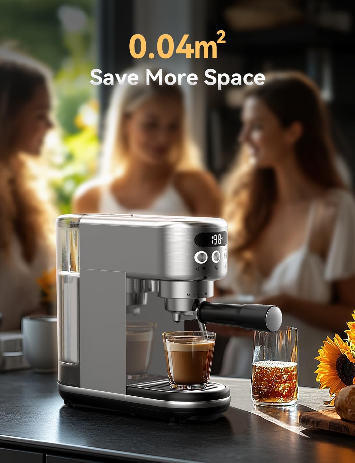 Neretva pantalla-led-para-barista-casero: guía visual para preparar espresso en casa.