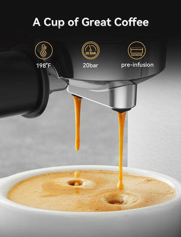 Neretva sistema-vapor-potente: espuma cremosa para café con leche espumoso y capuchino.