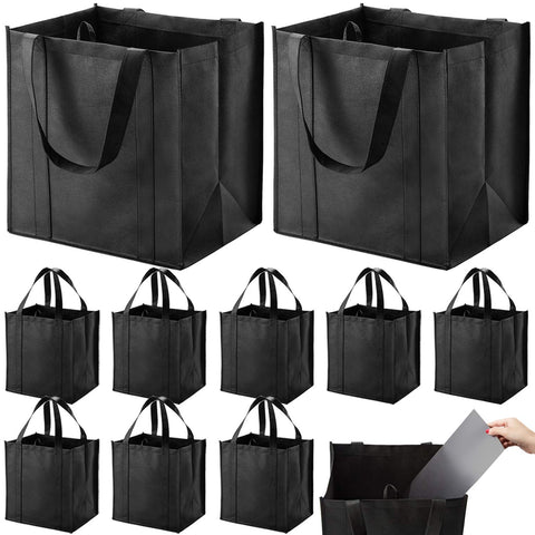 Conjunto Nerub de 10 bolsas reutilizables, fondo reforzado para mayor estabilidad al cargar.