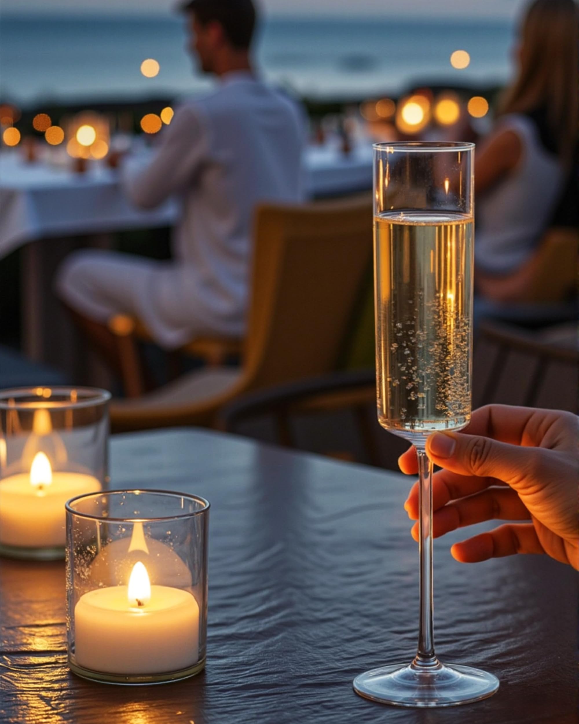 Nervure copas brindis plástico regalo elegante para celebración