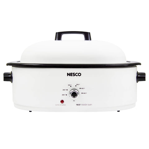 NESCO Nesco MWR18-14, vista general del horno asador de 18 cuartos para cocinar grande