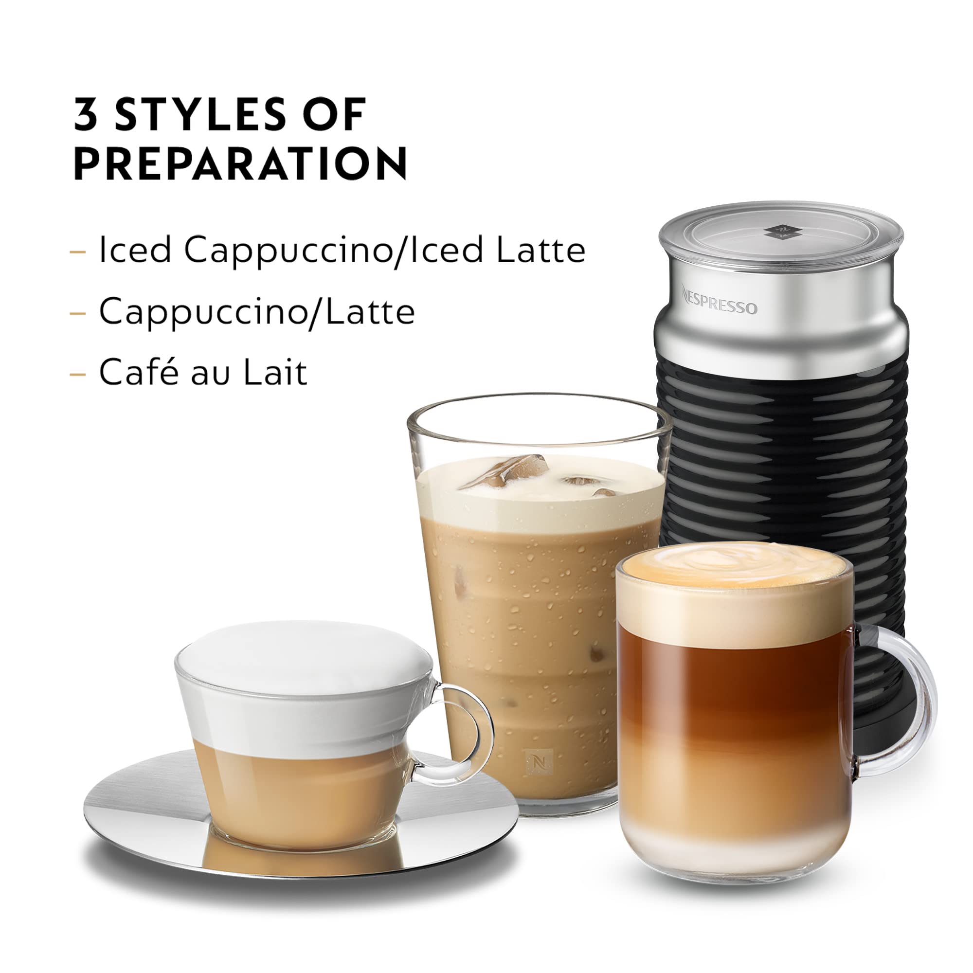 Nespresso Aeroccino 3 espuma fría para bebidas refrescantes