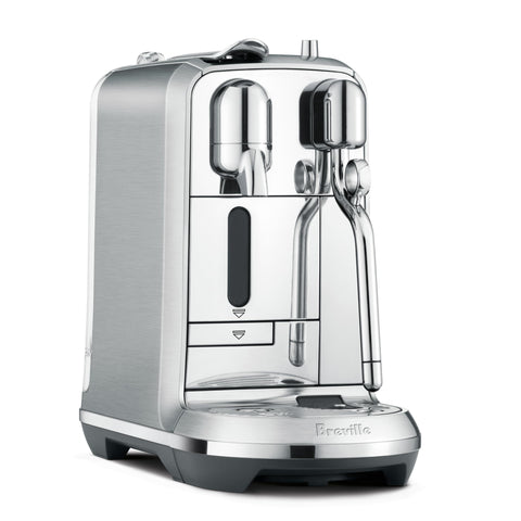 Nespresso Creatista Plus, contenedor de cápsulas usadas para mantener el área ordenada.