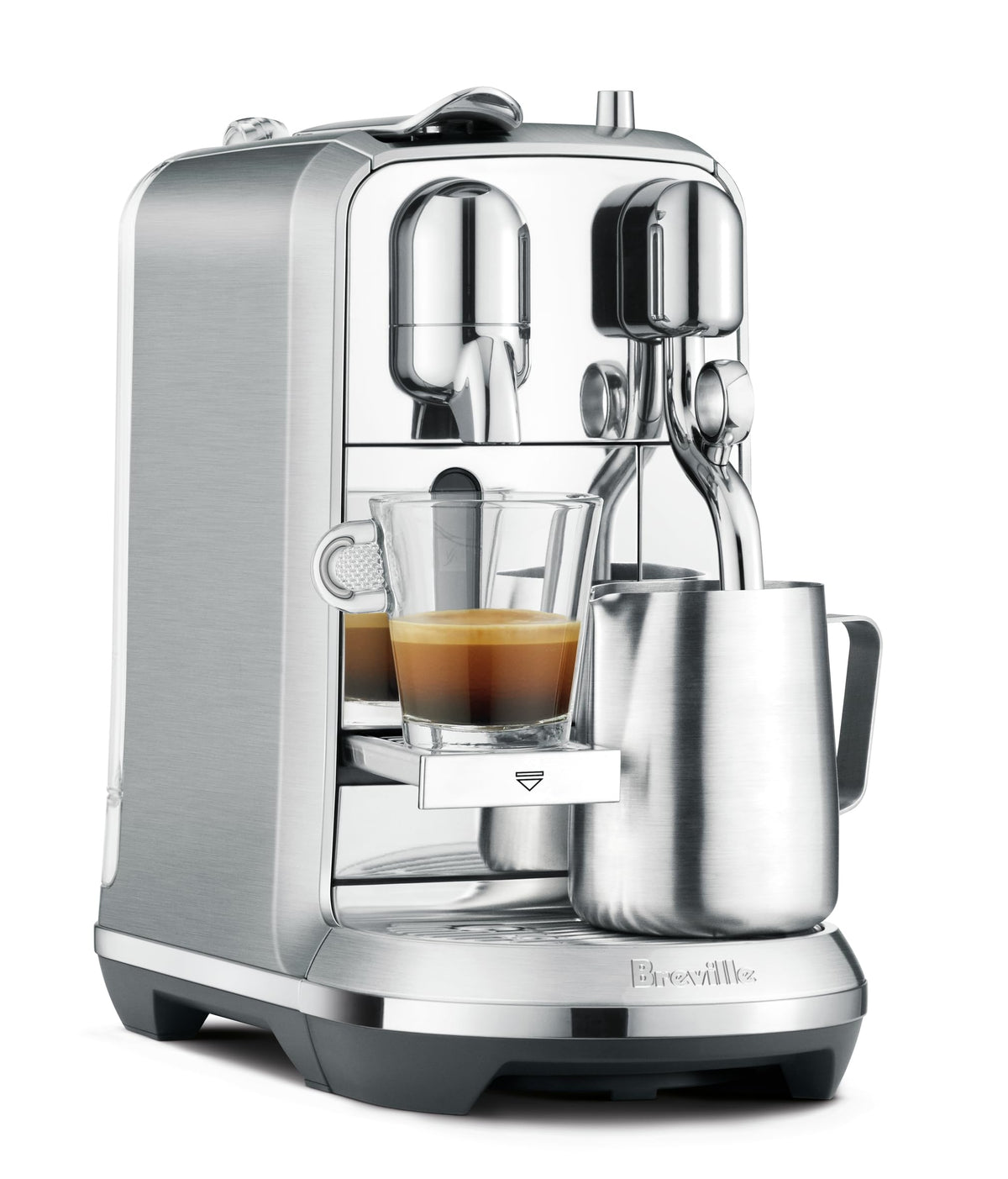 Nespresso Creatista Plus, máquina en acero cepillado para espresso de calidad profesional.