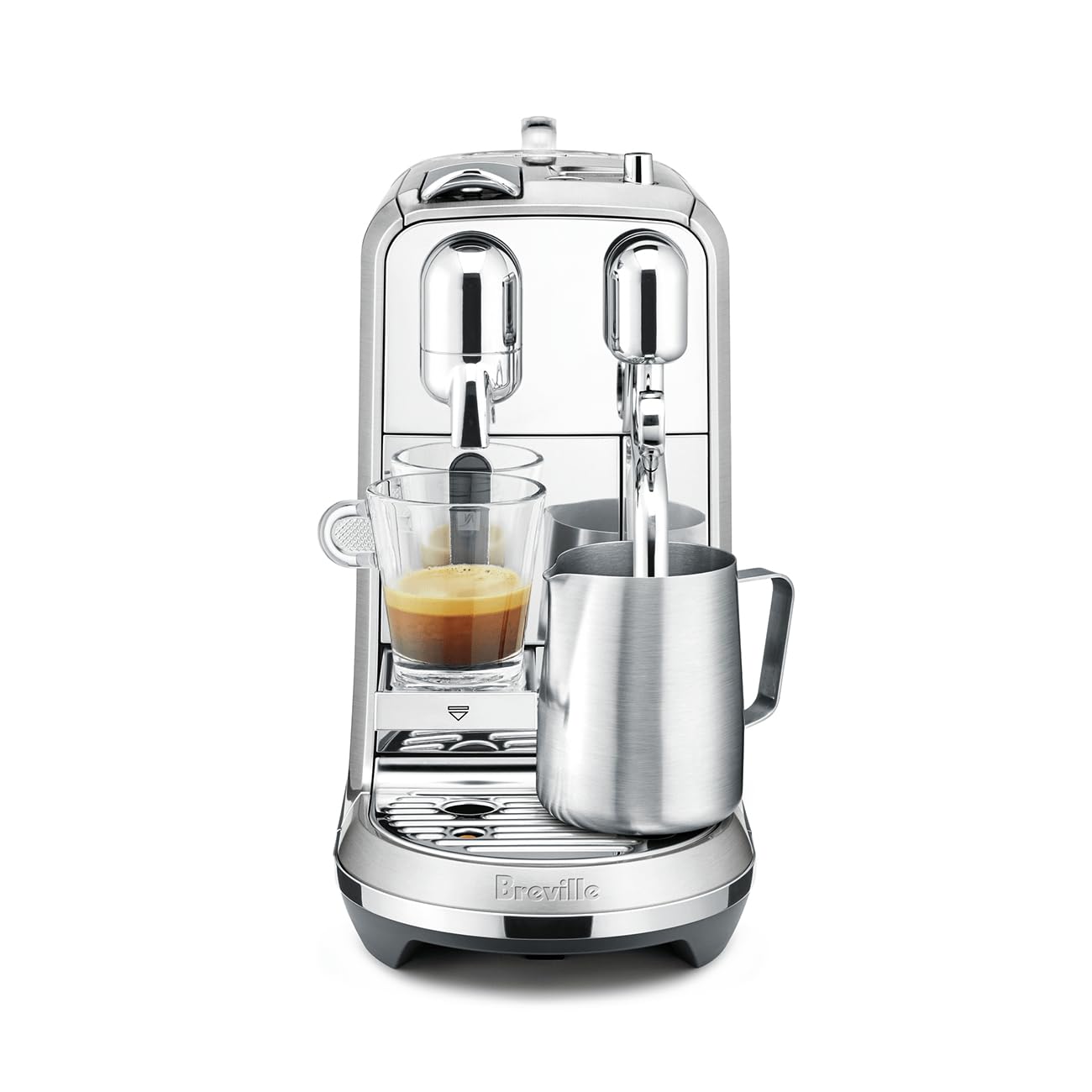 Nespresso Creatista Plus, tres tamaños de taza programables para espresso y cappuccino.