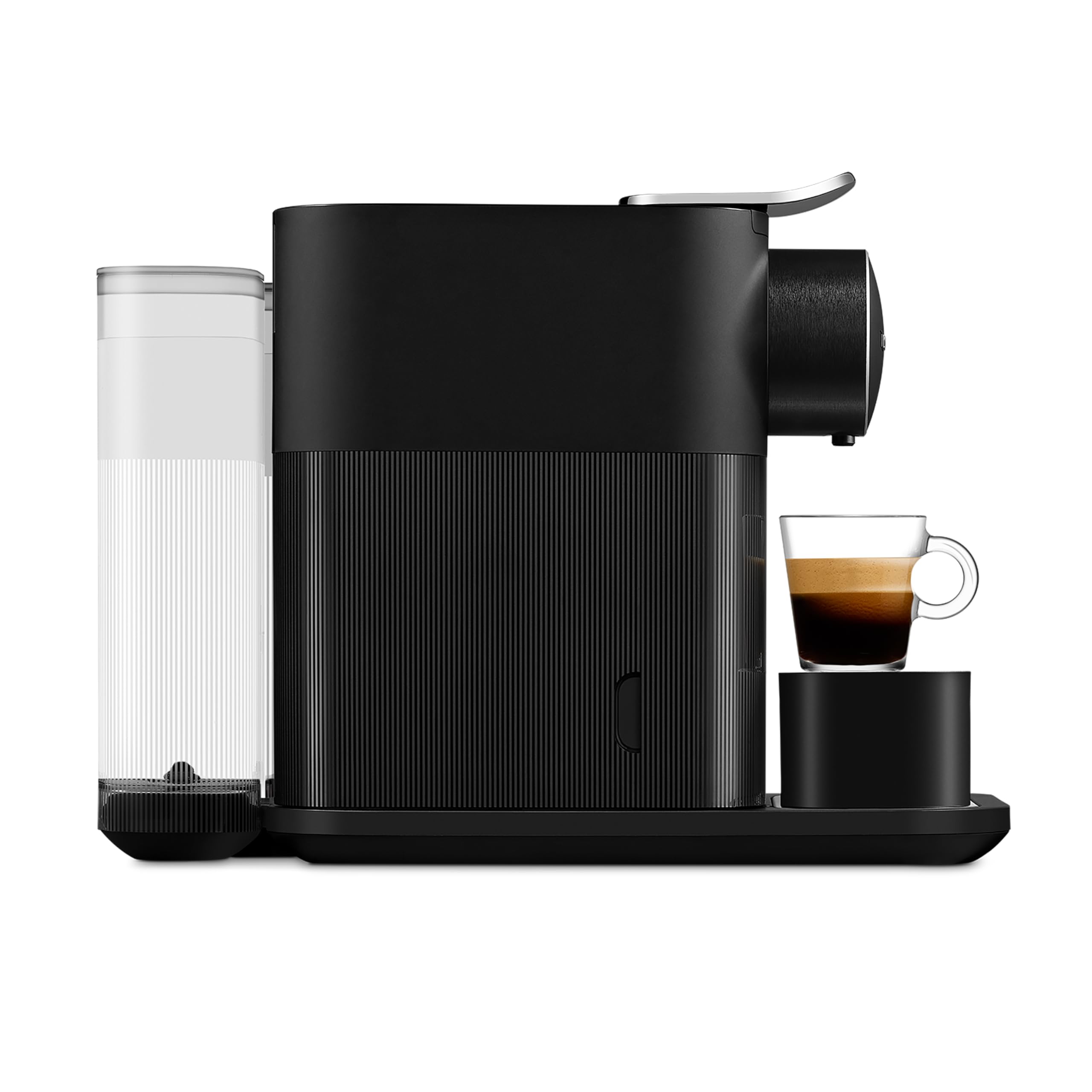 Nespresso Gran Lattissima bandeja deslizante para vasos de diferentes tamaños.