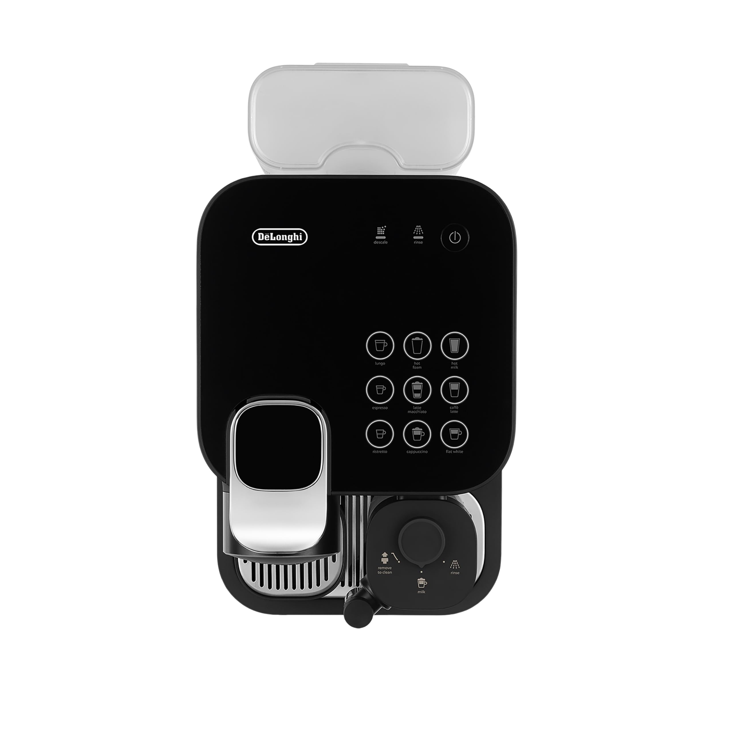 Nespresso Gran Lattissima depósito de leche removible para refrigerar.