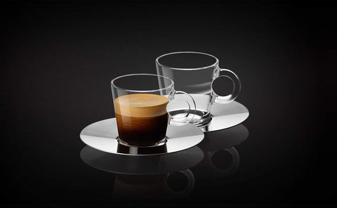 Platillos espresso Nespresso en acero inoxidable, duraderos y aptos para lavavajillas