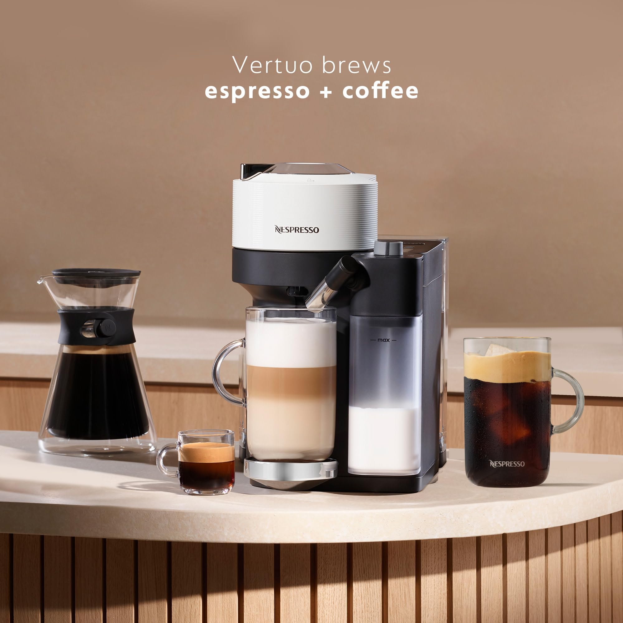 Nespresso Vertuo Lattissima preparando espresso o cappuccino