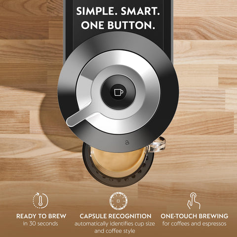 Nespresso Vertuo Next Deluxe con conectividad Wi‑Fi y Bluetooth para actualizaciones.