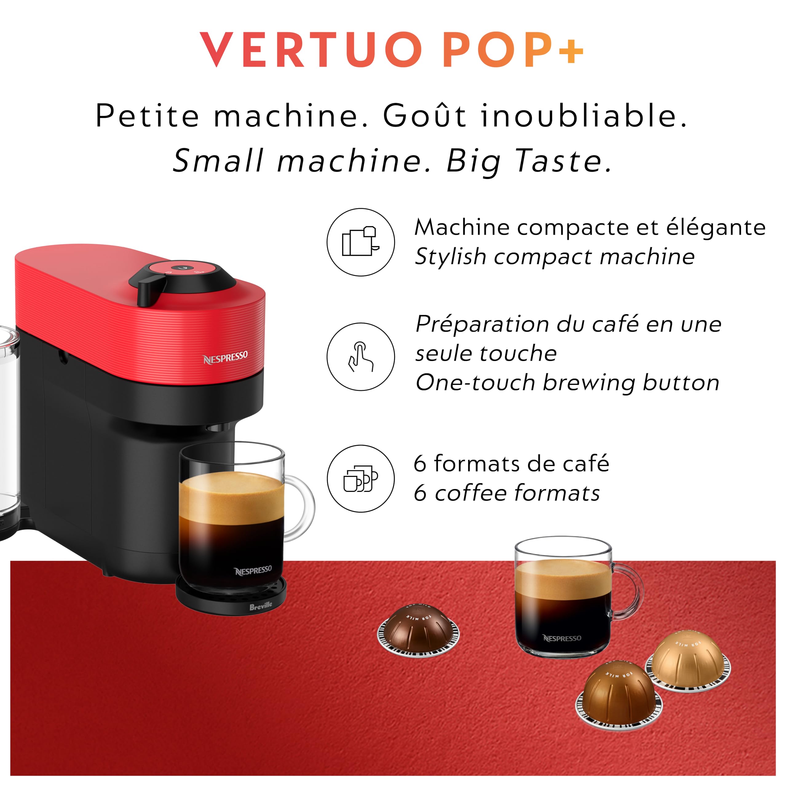 La Nespresso Vertuo Pop+ alerta de descalcificación para el mantenimiento.
