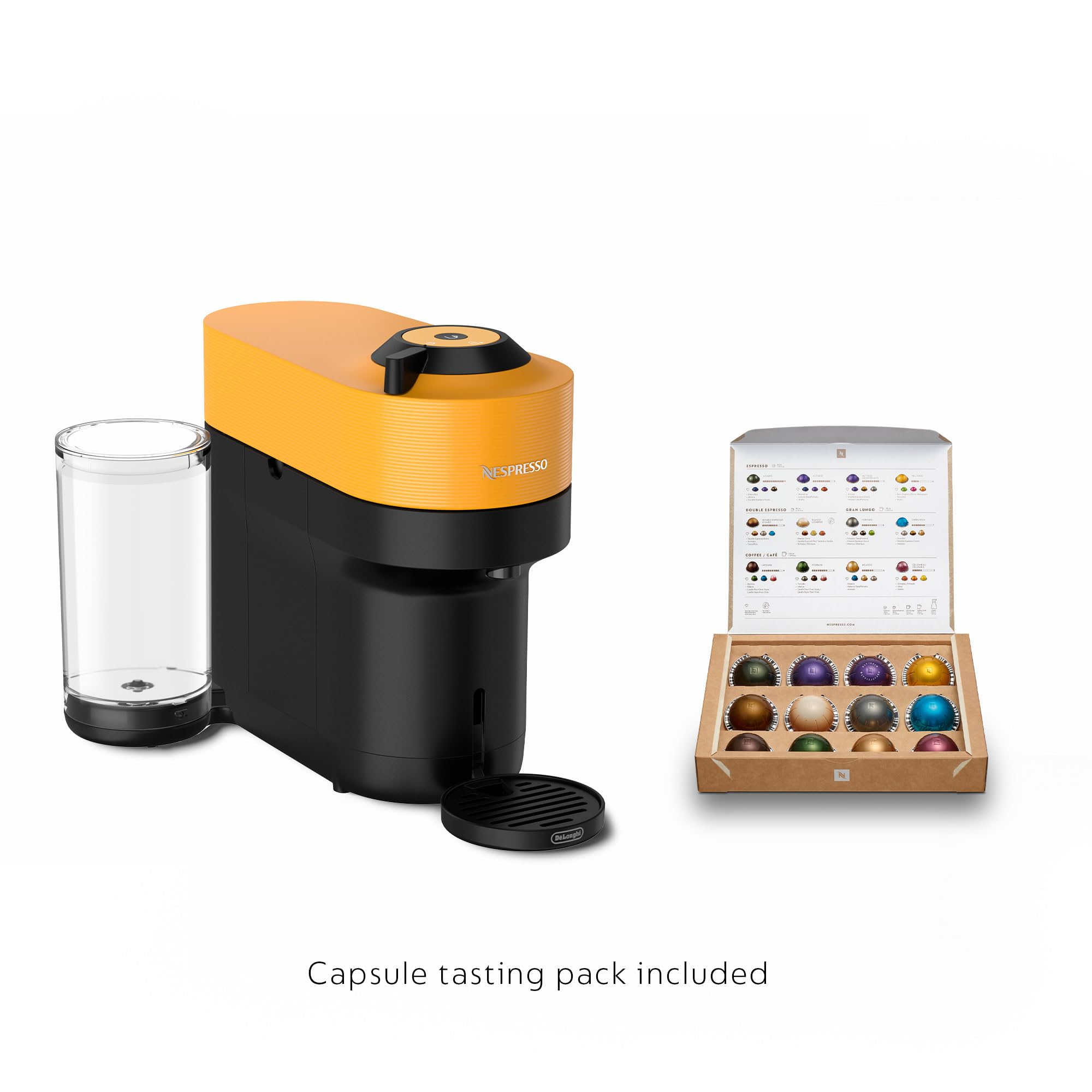 Nespresso Vertuo Pop+ lectura de cápsula para aroma y crema.