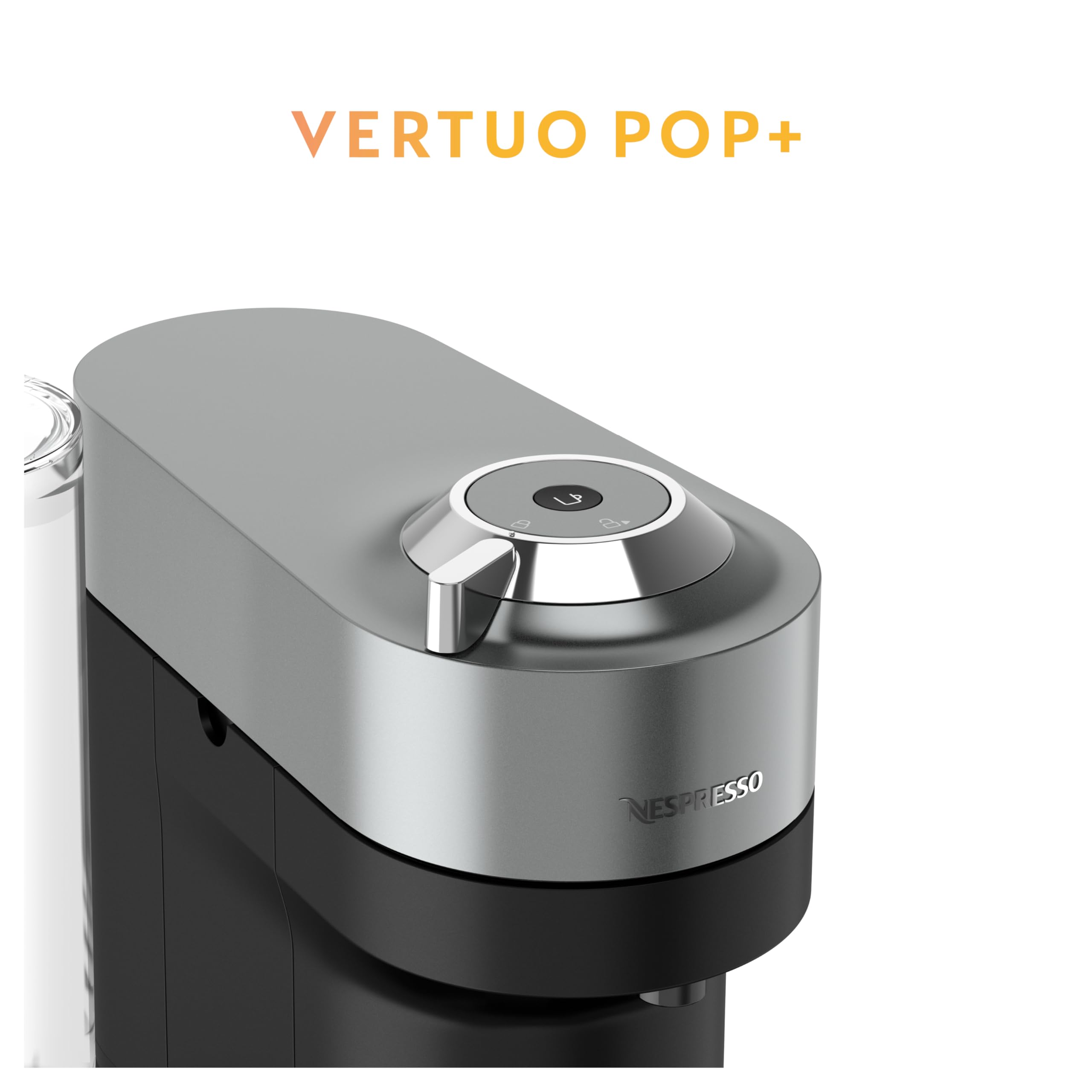 Nespresso Vertuo Pop+ Deluxe lectura de cápsulas Vertuo, optimiza aroma y crema.