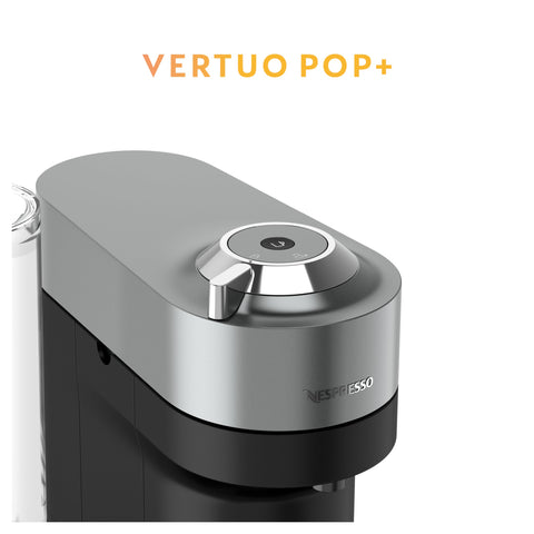Nespresso Vertuo Pop+ Deluxe lectura de cápsulas Vertuo, optimiza aroma y crema.
