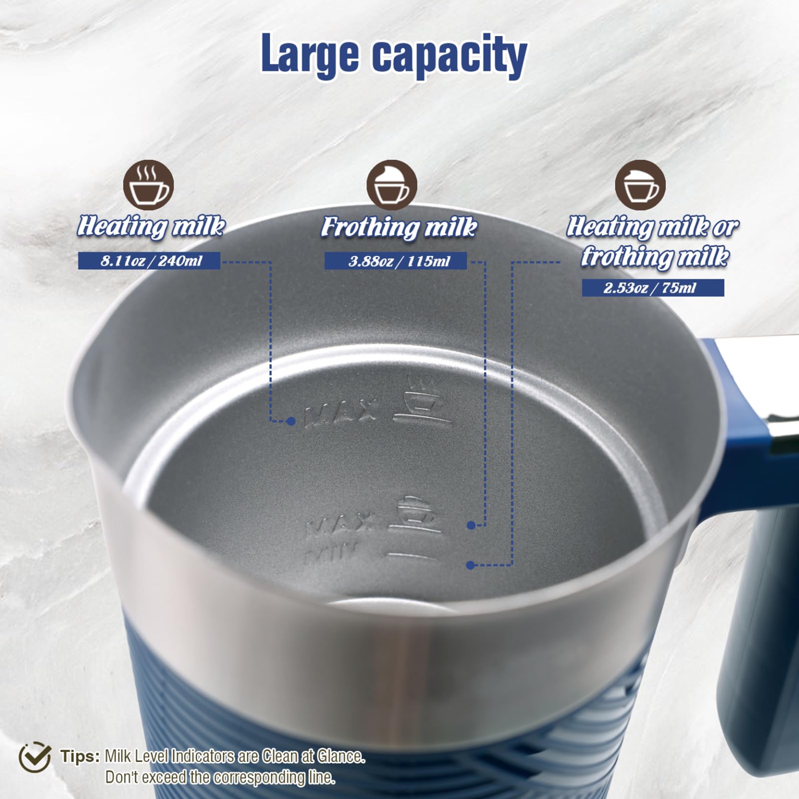 NESSGRAIM calentador-leche-un-toque: leche caliente en minutos para tus bebidas.