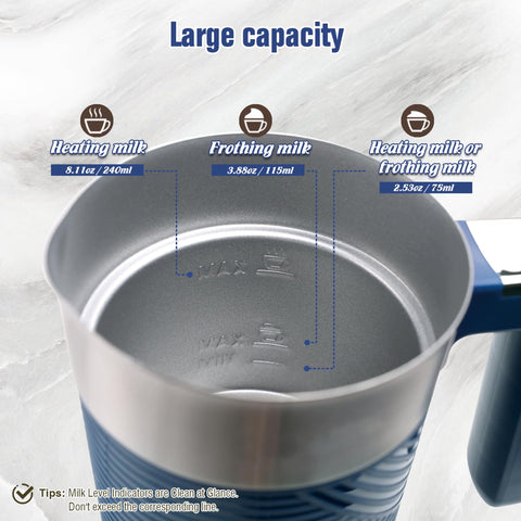 NESSGRAIM calentador-leche-un-toque: leche caliente en minutos para tus bebidas.